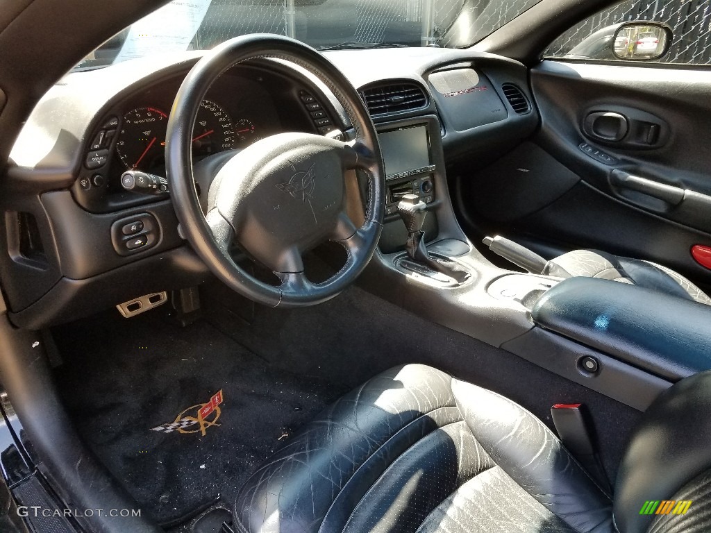 2004 Corvette Coupe - Black / Black photo #3