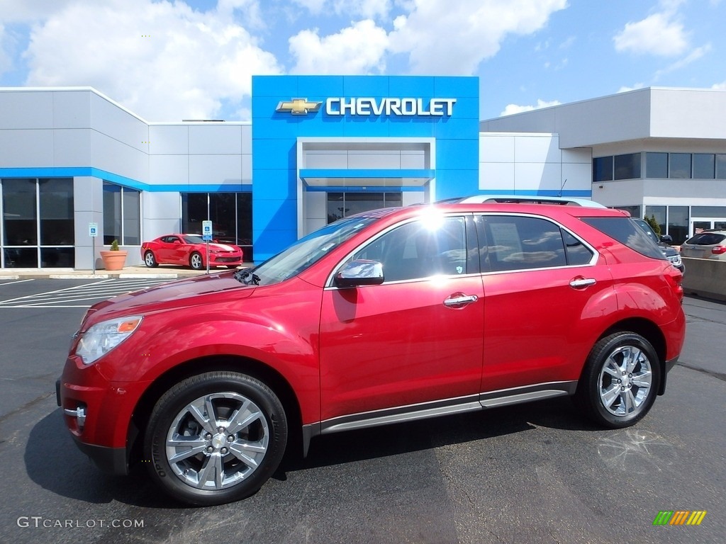 2013 Equinox LTZ AWD - Crystal Red Tintcoat / Brownstone/Jet Black photo #1