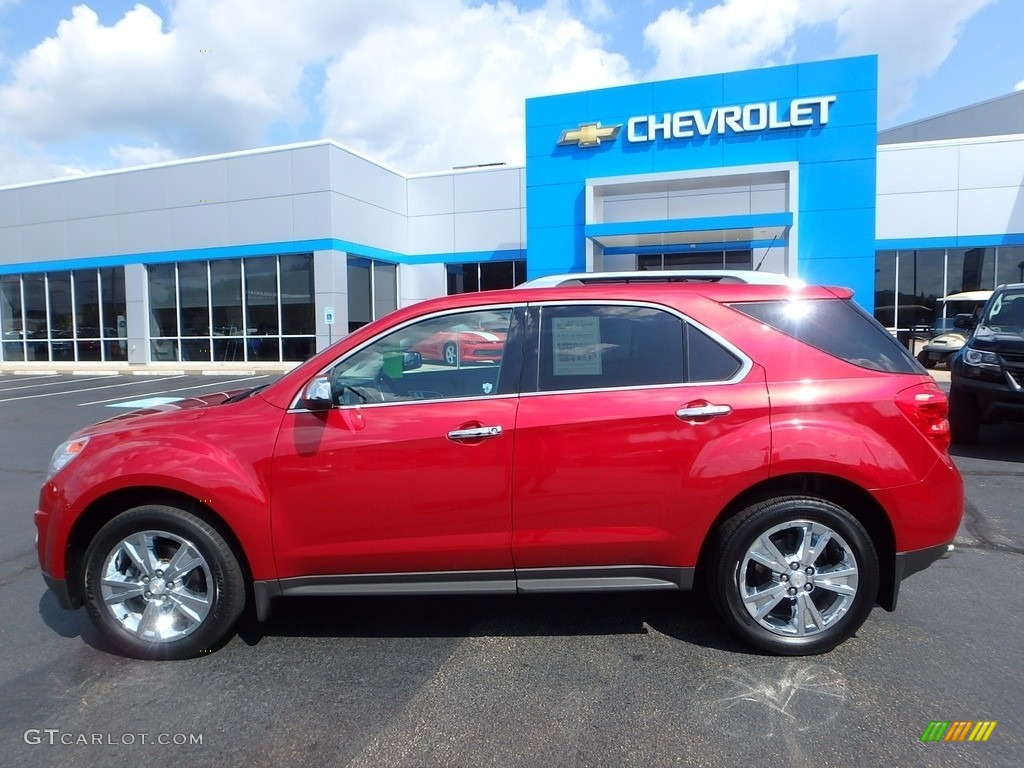 2013 Equinox LTZ AWD - Crystal Red Tintcoat / Brownstone/Jet Black photo #3