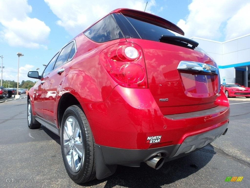 2013 Equinox LTZ AWD - Crystal Red Tintcoat / Brownstone/Jet Black photo #5