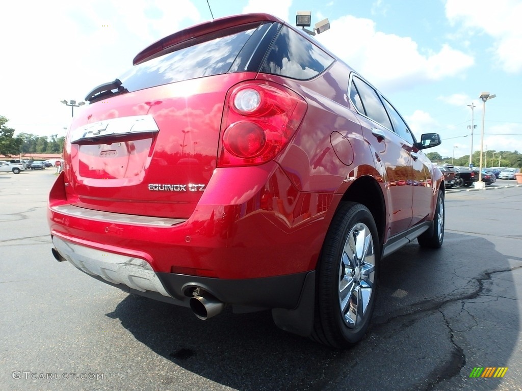 2013 Equinox LTZ AWD - Crystal Red Tintcoat / Brownstone/Jet Black photo #9