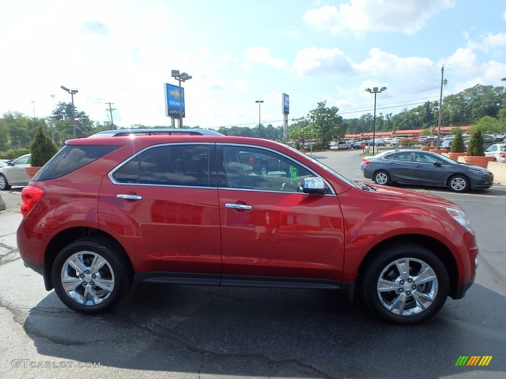 2013 Equinox LTZ AWD - Crystal Red Tintcoat / Brownstone/Jet Black photo #10