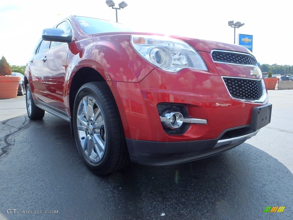 2013 Equinox LTZ AWD - Crystal Red Tintcoat / Brownstone/Jet Black photo #12