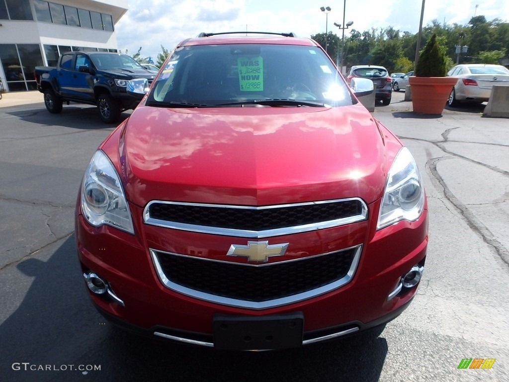 2013 Equinox LTZ AWD - Crystal Red Tintcoat / Brownstone/Jet Black photo #13