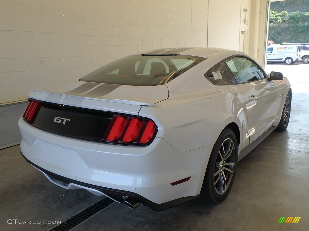 2017 Mustang GT Premium Coupe - White Platinum / Red Line photo #2