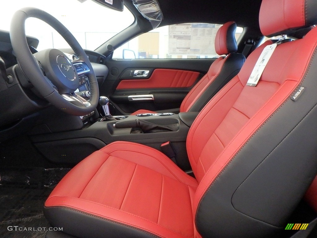 2017 Mustang GT Premium Coupe - White Platinum / Red Line photo #6