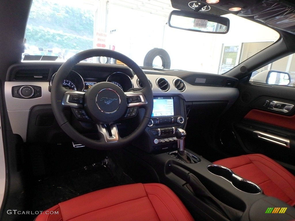 2017 Mustang GT Premium Coupe - White Platinum / Red Line photo #8