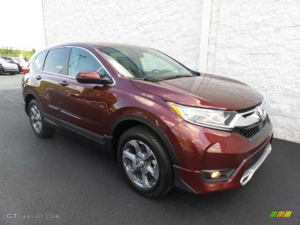 2017 CR-V EX-L AWD - Basque Red Pearl II / Gray photo #1