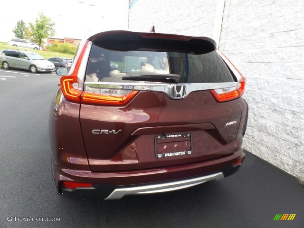 2017 CR-V EX-L AWD - Basque Red Pearl II / Gray photo #7