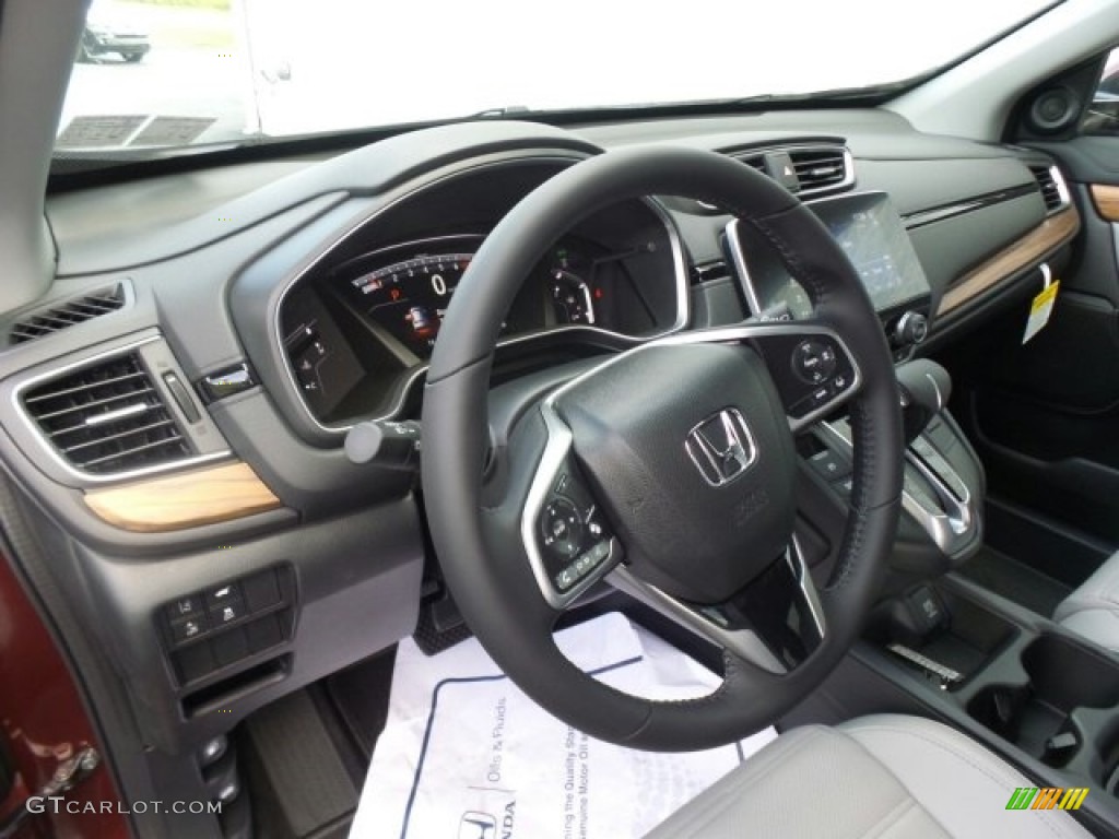 2017 CR-V EX-L AWD - Basque Red Pearl II / Gray photo #9