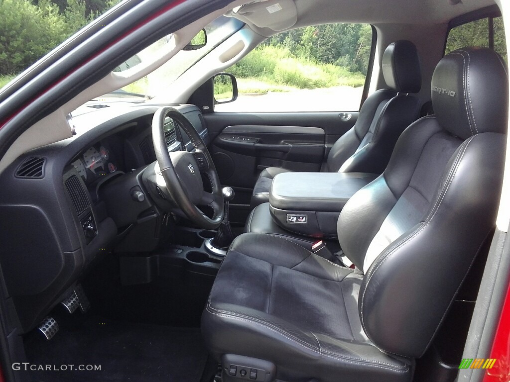 Dark Slate Gray Interior 2005 Dodge Ram 1500 SRT-10 Regular Cab Photo #122405427