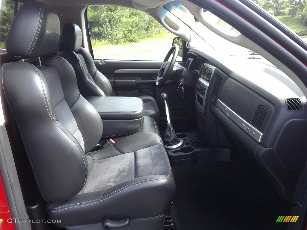 Dark Slate Gray Interior 2005 Dodge Ram 1500 SRT-10 Regular Cab Photo #122405565