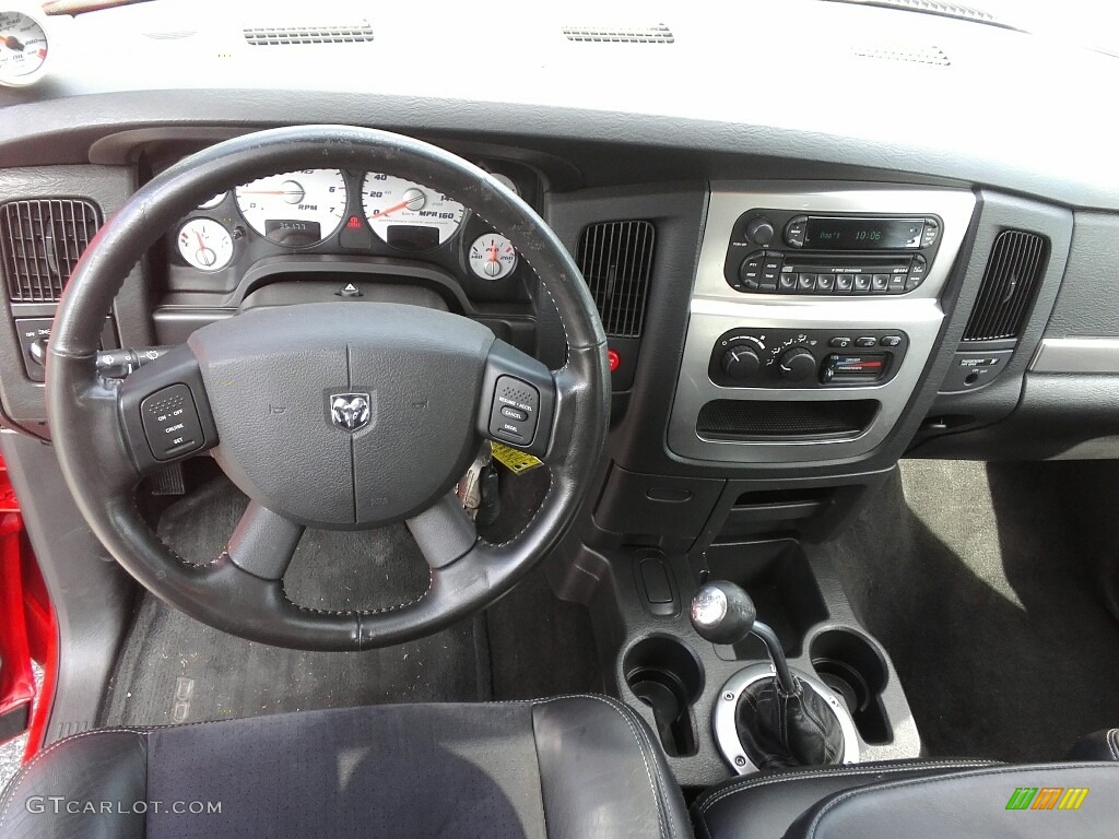 2005 Dodge Ram 1500 SRT-10 Regular Cab Dark Slate Gray Dashboard Photo #122405679