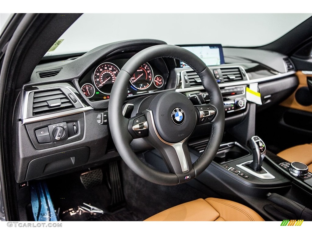 2018 BMW 4 Series 430i xDrive Gran Coupe Cognac Dashboard Photo #122405946