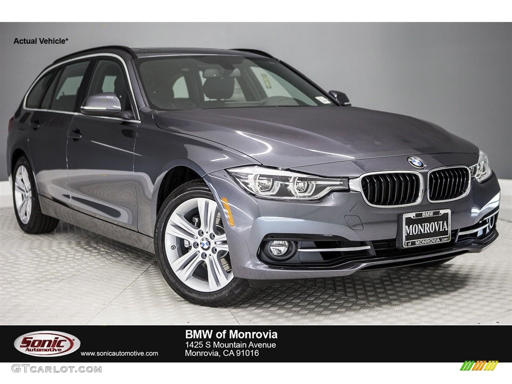 2018 3 Series 330i xDrive Sports Wagon - Mineral Grey Metallic / Black photo #1