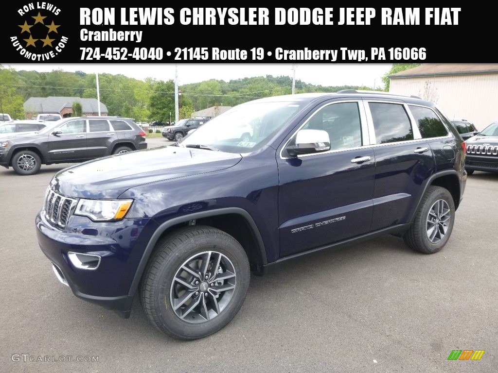 2018 Grand Cherokee Limited 4x4 - True Blue Pearl / Black photo #1