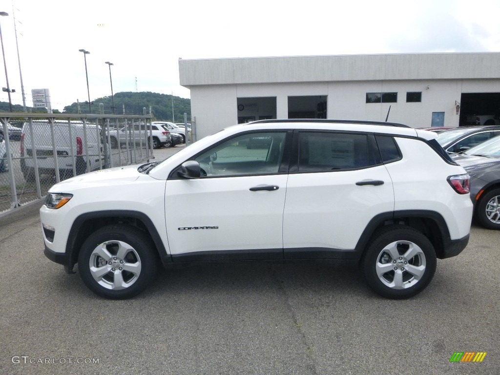 White 2018 Jeep Compass Sport 4x4 Exterior Photo #122411106