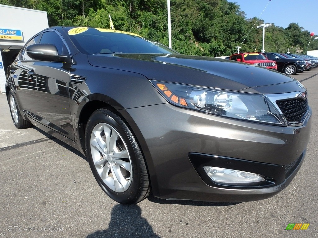 2013 Optima EX - Titanium Silver Metallic / Beige photo #8