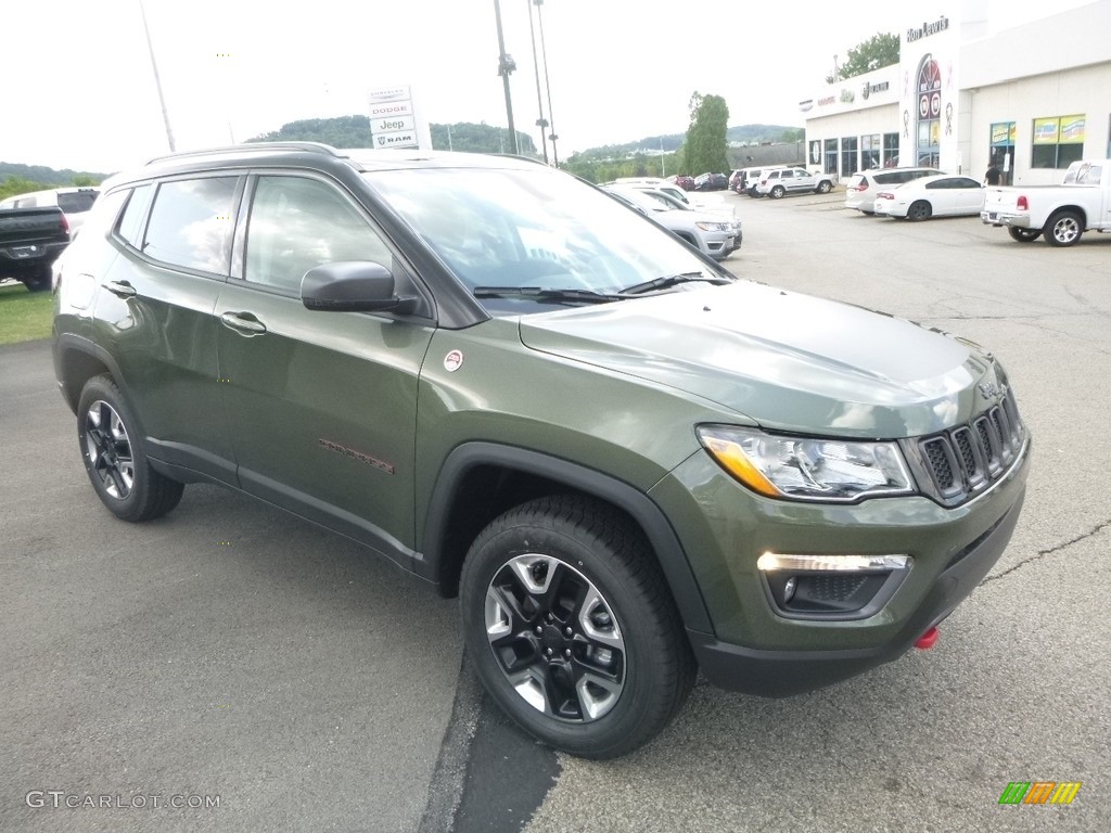 Olive Green Pearl 2018 Jeep Compass Trailhawk 4x4 Exterior Photo #122412861