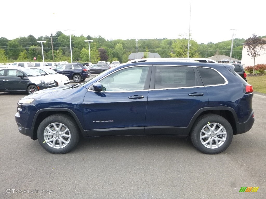 Patriot Blue Pearl 2018 Jeep Cherokee Latitude Plus 4x4 Exterior Photo #122413239