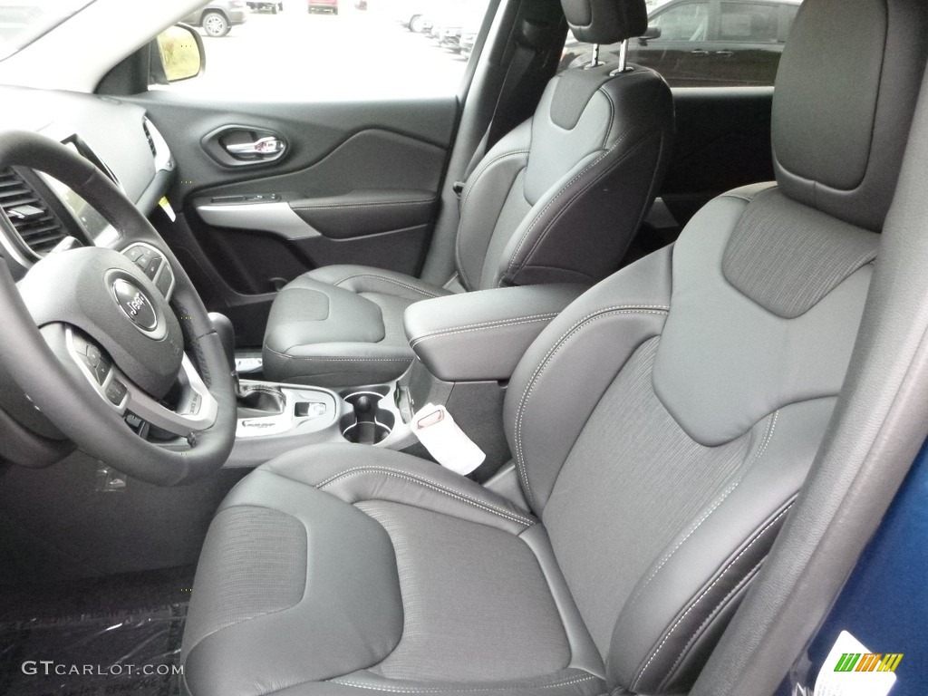 Black Interior 2018 Jeep Cherokee Latitude Plus 4x4 Photo #122413536