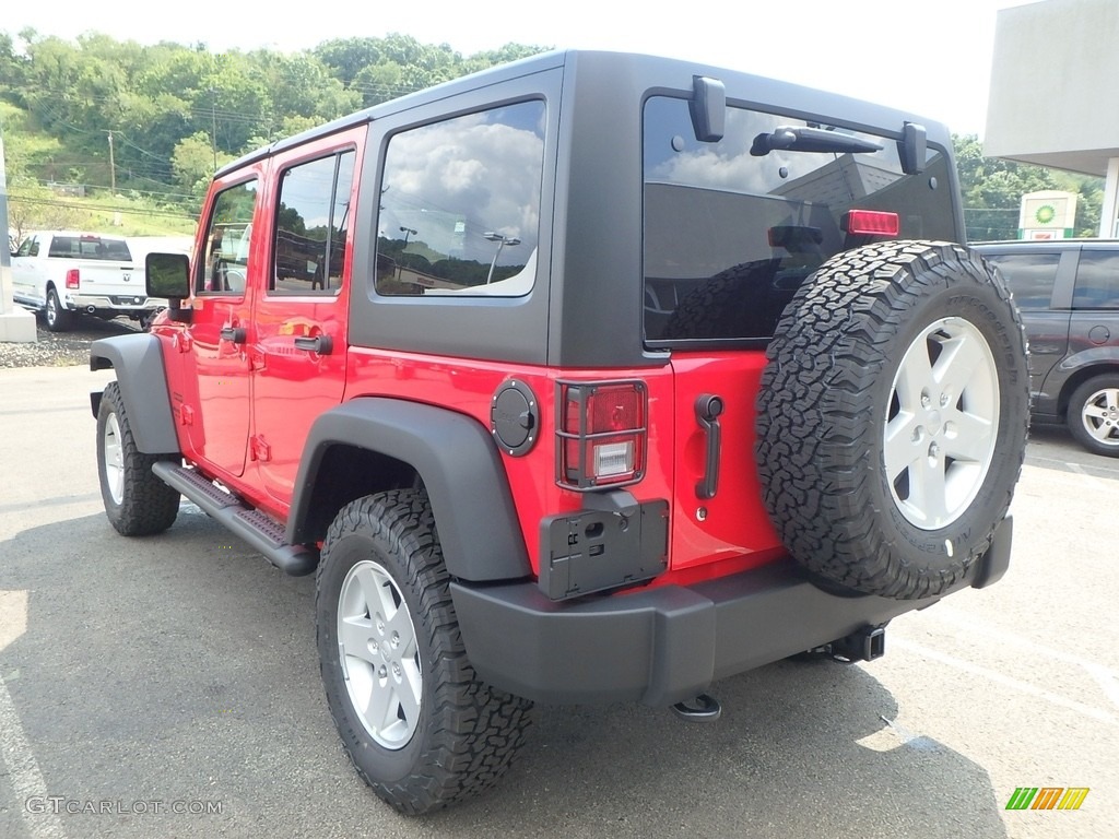 2017 Wrangler Unlimited Sport 4x4 - Firecracker Red / Black photo #3