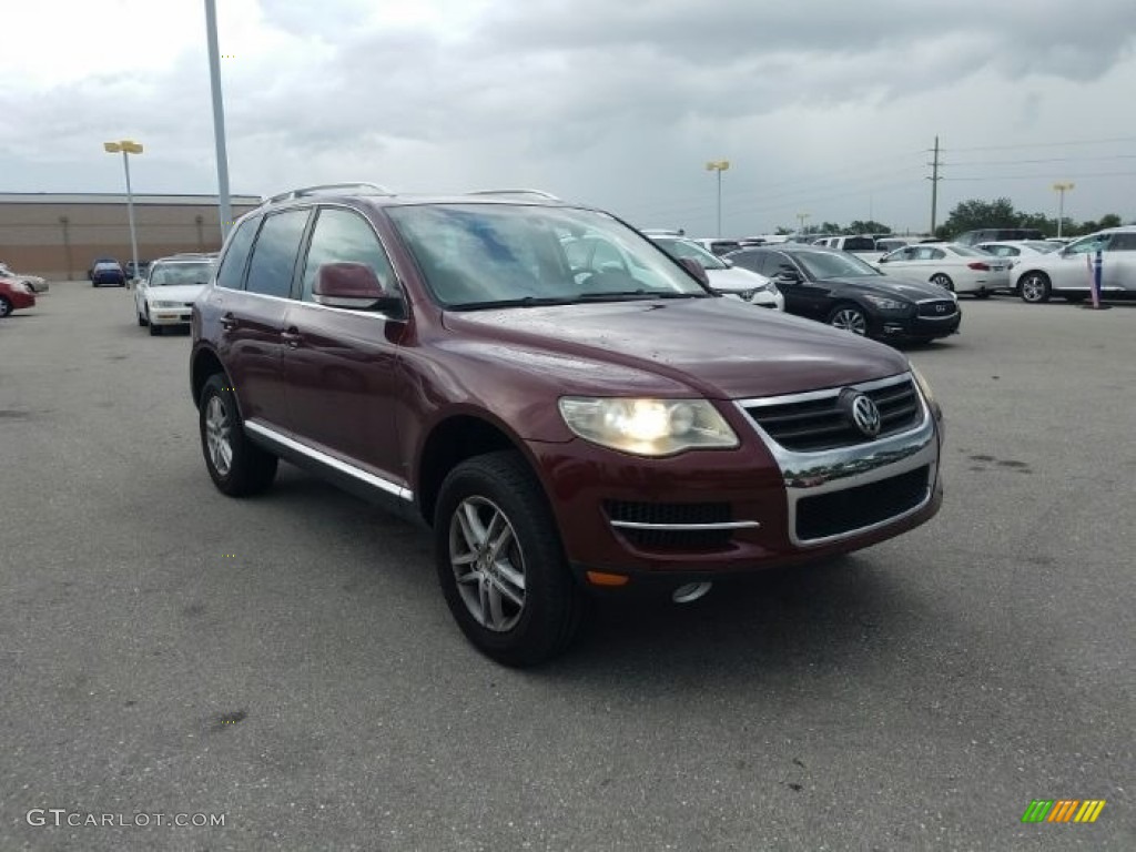 2008 Touareg 2 VR6 - Cranberry Red Metallic / Pure Beige photo #2