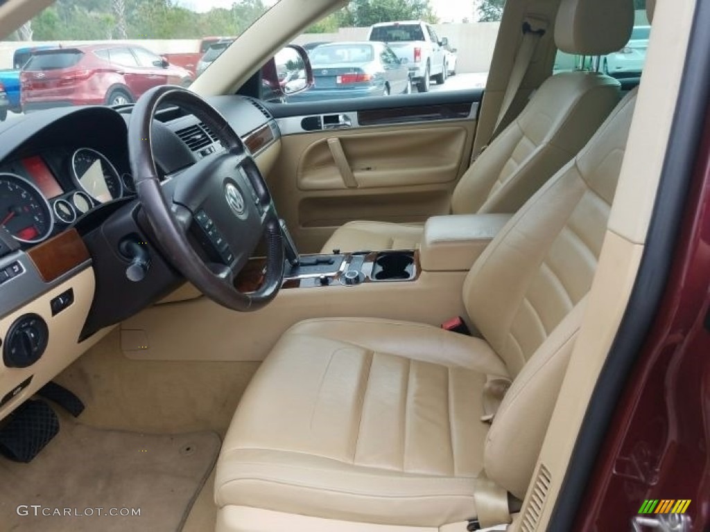 2008 Touareg 2 VR6 - Cranberry Red Metallic / Pure Beige photo #5