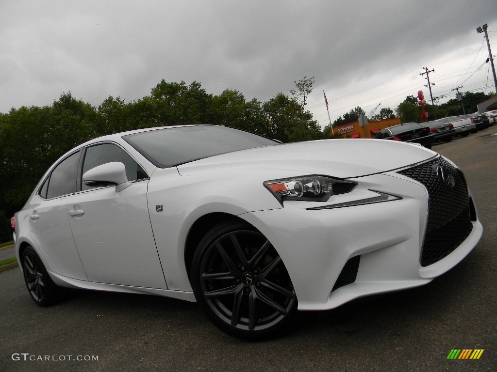 2014 IS 250 F Sport - Ultra White / Rioja Red photo #2