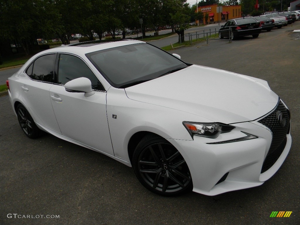 2014 IS 250 F Sport - Ultra White / Rioja Red photo #3