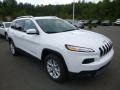 2018 Bright White Jeep Cherokee Latitude Plus 4x4  photo #7