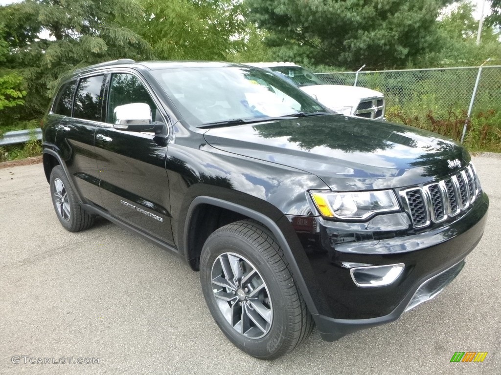 Diamond Black Crystal Pearl 2018 Jeep Grand Cherokee Limited 4x4 Exterior Photo #122415297