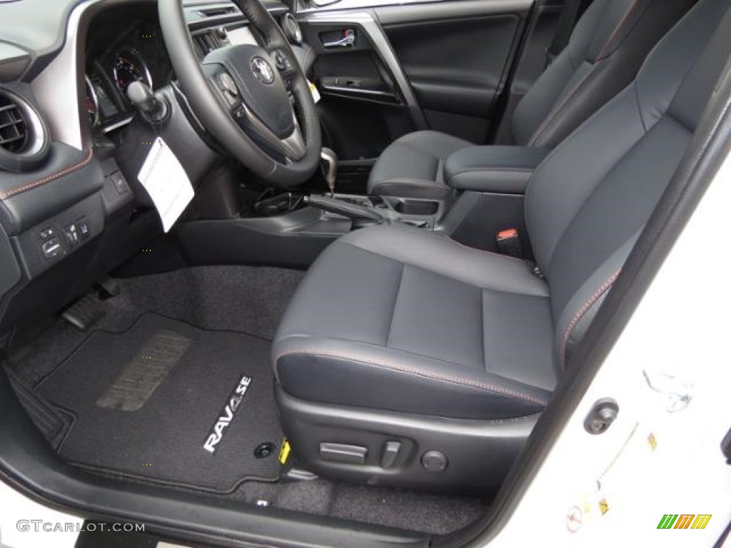 Black Interior 2017 Toyota RAV4 SE Photo #122416161