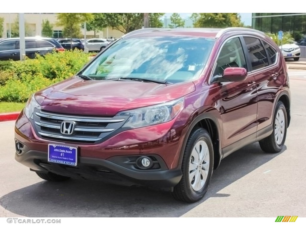 2013 CR-V EX-L - Basque Red Pearl II / Gray photo #3