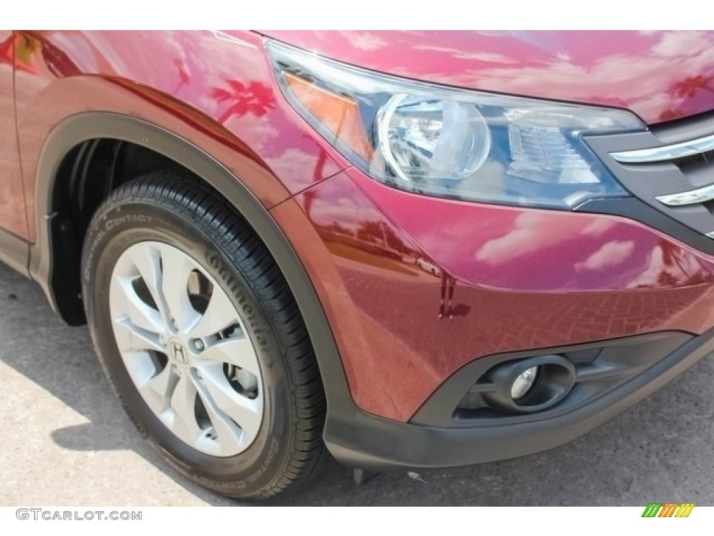 2013 CR-V EX-L - Basque Red Pearl II / Gray photo #10