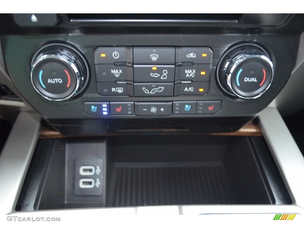 2018 F150 Lariat SuperCrew 4x4 - White Platinum / Black photo #17