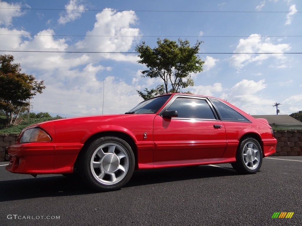 1993 Mustang SVT Cobra Fastback - Bright Red / Grey photo #1