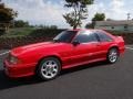1993 Bright Red Ford Mustang SVT Cobra Fastback  photo #2