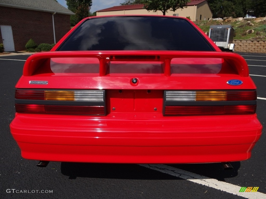 1993 Mustang SVT Cobra Fastback - Bright Red / Grey photo #5