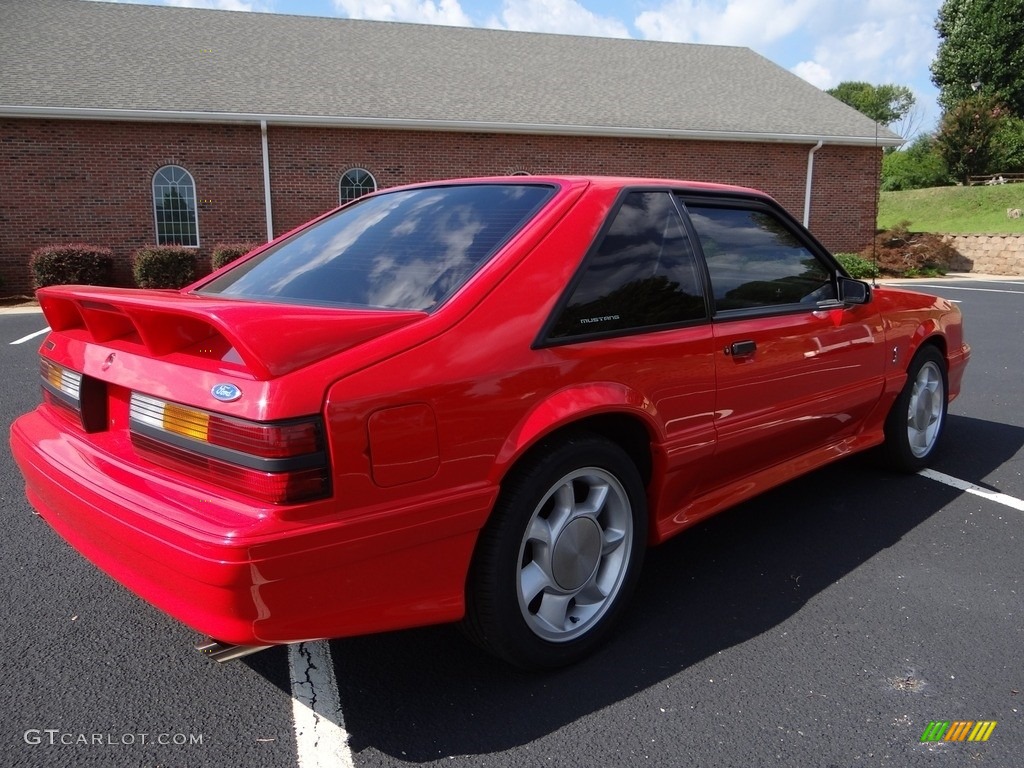 1993 Mustang SVT Cobra Fastback - Bright Red / Grey photo #6