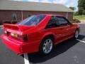 1993 Bright Red Ford Mustang SVT Cobra Fastback  photo #6
