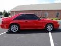 1993 Bright Red Ford Mustang SVT Cobra Fastback  photo #7