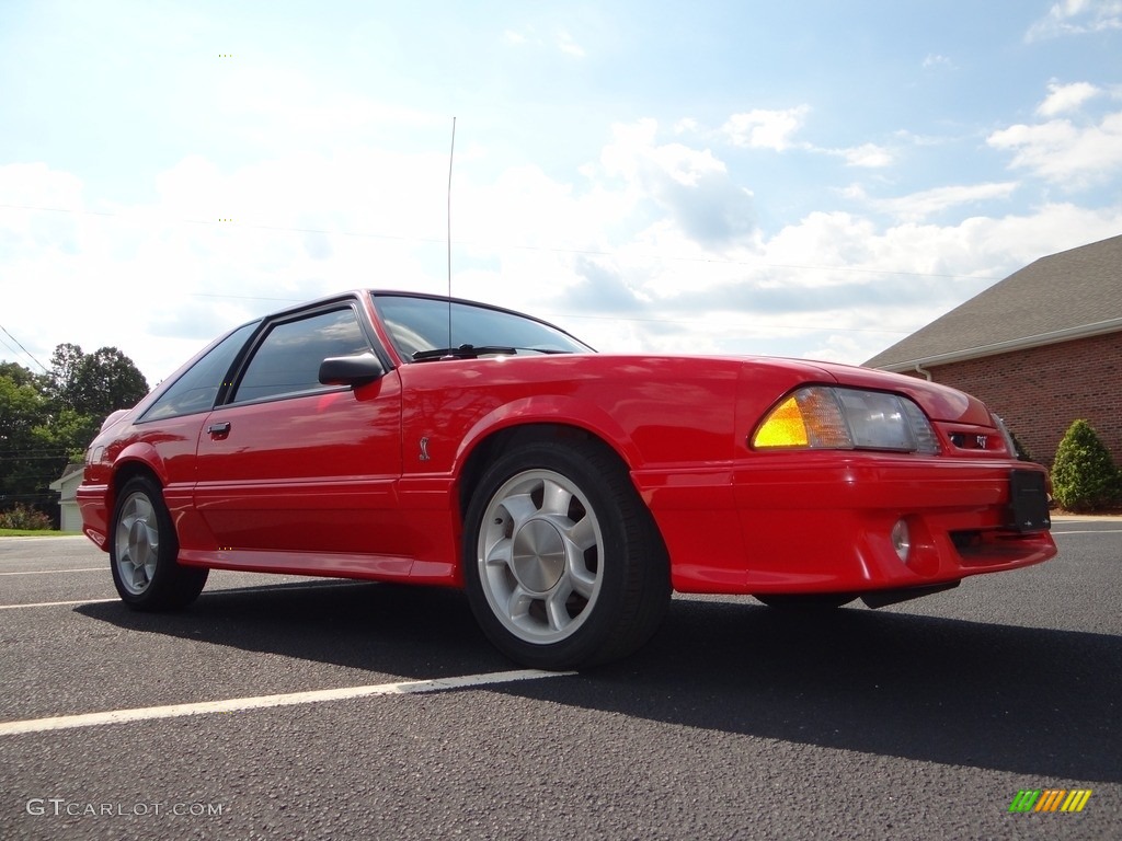 1993 Mustang SVT Cobra Fastback - Bright Red / Grey photo #8