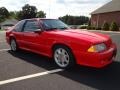 1993 Bright Red Ford Mustang SVT Cobra Fastback  photo #9