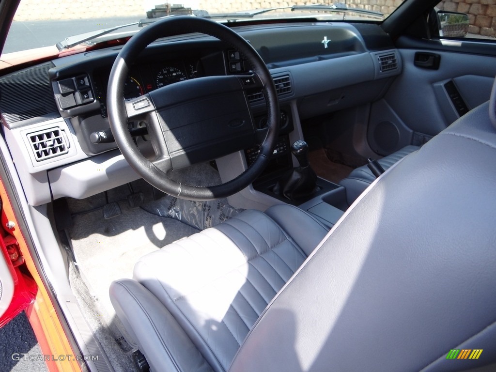1993 Ford Mustang SVT Cobra Fastback Grey Dashboard Photo #122418804