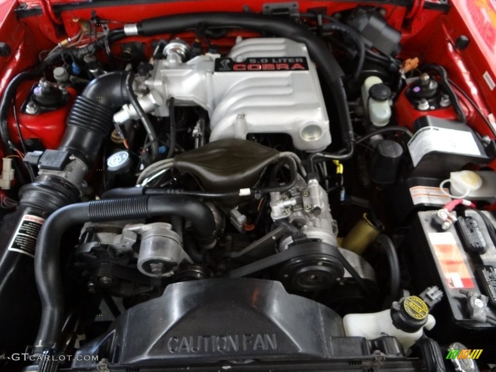 1993 Ford Mustang SVT Cobra Fastback 5.0 Liter SVT OHV 16-Valve V8 Engine Photo #122419152