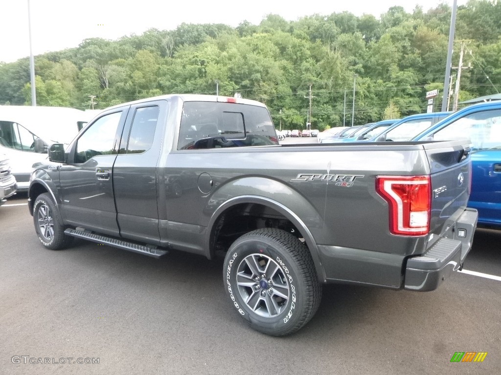 2017 F150 XLT SuperCab 4x4 - Lithium Gray / Black photo #2