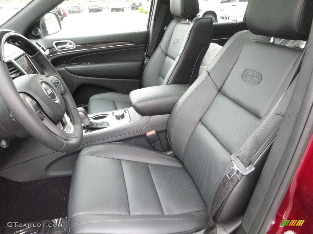 Black Interior 2018 Jeep Grand Cherokee Overland 4x4 Photo #122420771
