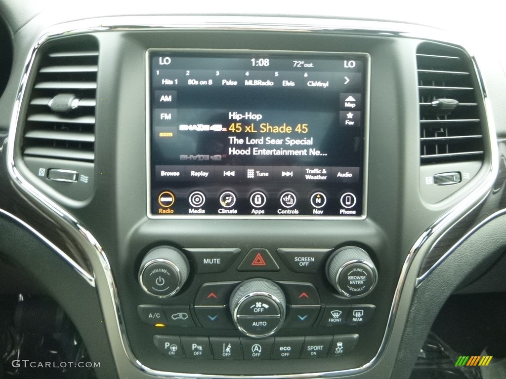 2018 Jeep Grand Cherokee Overland 4x4 Controls Photo #122420820