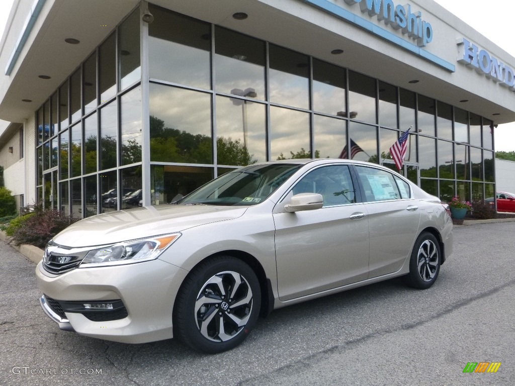 2017 Accord EX-L V6 Sedan - Champagne Frost Pearl / Ivory photo #1